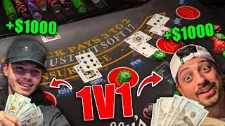 $1,000 vs $1,000 Blackjack | Winner Take All