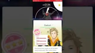 4 Star Darkrai in Pok&eacute;mon Go!