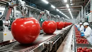 Inside a Modern Cherry  Factory: From Fresh Cherries to Filling (Full Process)