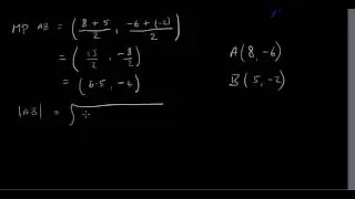 midpoint and distance