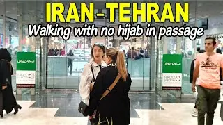Iran Tour | Walking with no hijab in Delgosha passage - Tehran 2023 #hijab #travel #iran
