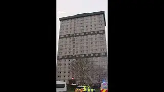 Public urged to avoid area after fire breaks out at multi-storey flat block