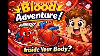 Blood Adventure Story in Hindi 🩸 | Fun Science Cartoon