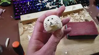 Simple Seal Carving - #woodtoys #animalcarving #whittling