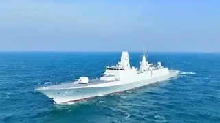 China's new Type 054B frigate conducts real-combat training in Yellow Sea
