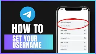 How to set your username on Telegram