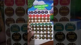 perfume sticker Roll on free by Ryquest name aroma #perfume #printing #fragrance #shorts
