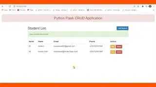 Python Flask And MySQL CRUD Application - Trailer