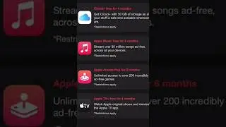 How to Get FREE APPLE SERVICES!!! 📱🍎🎵 #applemusic #appletv #shorts
