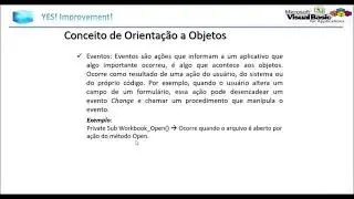 VBA 09 Orienta&ccedil;&atilde;o a Objetos no VBA