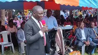 Hon Michael Motume's last salute to Joseph Kimonge John at Bonyameuru Village, Nyamache 