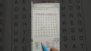 10 benefits of word search puzzle | brain boostion activities #shorts #youtubeshorts