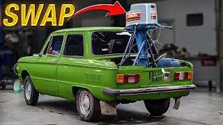 We swap an outboard boat motor into a car - will it work?
