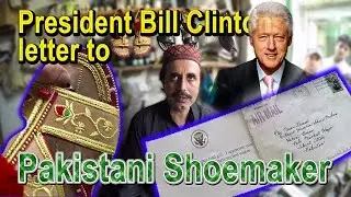 Thank You Letter from President Clinton to Traditional Pakistani Shoemaker