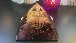 Sage Goddess - Garnet Grounding Orgonite Pyramids