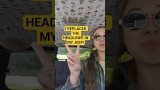 DIY Jeep XJ Headliner Replacement in my 2000 Cherokee #projectcar #jeepxj #jeepcherokee