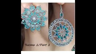 Мастер-класс: серьги-лилия. Серьги ручной работы. Часть 1/Tutorial - Beaded lily earrings. Part 1