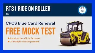 RT31 Ride on Roller - CPCS Blue Card Renewal Mock Test - 15 Free Practice Questions & Answers
