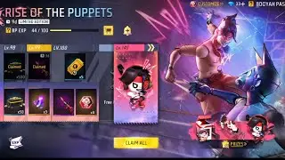 BOOYAH PASS S11 RISE OF THE PUPPETS  FREE FIRE MAX || SEASON 11 BOOYAH PASS RISE OF THE PUPPETS FF