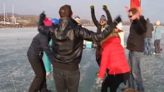 Lake Balaton ice salsa party 2017