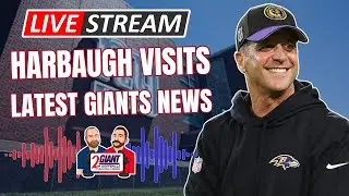 John Harbaugh Vists & Giants Roster Moves