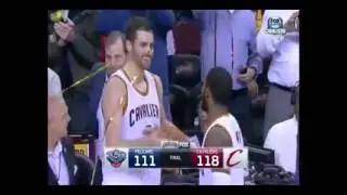 Kevin Love and Kyrie Irving's interesting handshake