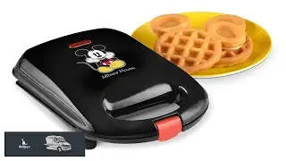 Disney Mickey Mouse Mini Waffle Maker by Select Brands Cooks Cute