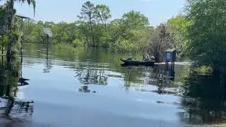 FWS photographer with Suwannee Riverkeeper, upstream and bak @ Fargo Ramp 2024-04-25