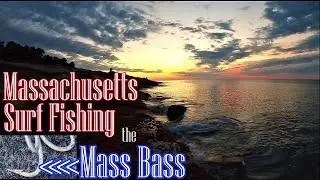 First Time SURF FISHING Massachusetts STRIPED BASS!