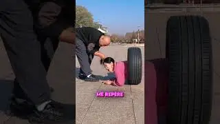 ELLE DISPARAÎT DANS CE PNEU ! 😱🛞
