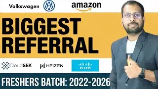 volkswagen Biggest Referral Opportunity Announced | Heizen, Amazon, Cisco, crashplan Jobs Register