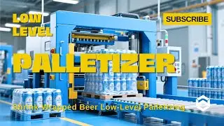 WIN-WIN PACK Shrink-Wrapped Beer Low-Level Palletizing and Stretch Film Wrapping System #palletizing