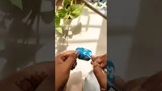 Acrylic paint bottle reuse idea | Empty paint bottle craft