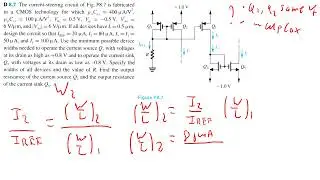 Problem 8.16: Microelectronic Circuits 8th Edition, Sedra/Smith