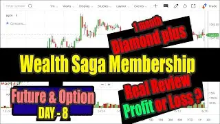 Day 8 - Future  & Option Trade | Wealth Saga Diamond plus membership review by Review Funda