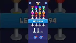 Nut Sort Level 1994 - Color Puzzle Game by Kiwi Fun #games #puzzle #NutSort #NutSortSolution