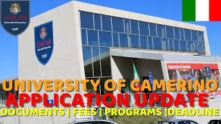 UNIVERSITY OF CAMERINO | NO APPLICATION FEES | ADMISSION UPDATE | DOCUMENTS | FEES | SCHOLARSHIPS