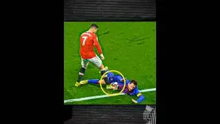When Ronaldo Gets a Red Card 😈 | Real Madrid vs Barca football #messi | Portugal | Ronaldo vs Refree