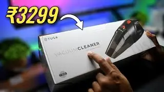 TUSA Cordless Vacuum Cleaner for Cars & Home | 6000mAh Rechargeable Battery + 12V DC Car Port