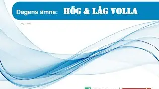 Tobbe Spekulerar Strategi med h&ouml;g och l&aring;g volatilitet