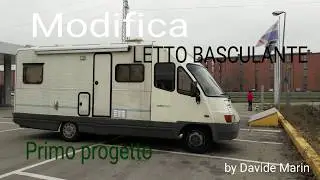 Modifica letto basculante camper primo progetto