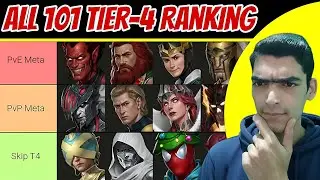 Ranking ALL TIER-4 Characters 2025 Best to Worst | Marvel Future Fight 