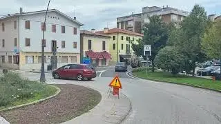 Вирусные видео: вождение грузовика, Италия, город, деревня, Европа