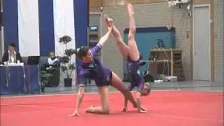 Mariska van de Water en Sam van Lieshout - Zuid Nederlandse kampioenschappen Acro 2011