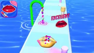 LIPSTICK RUNNER 3D game BEST LEVEL SCORE 💕🌈👸 Gameplay All Levels Walkthrough iOS Android New Game 3D