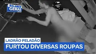Homem nu invade e furta loja de roupas em Manaus