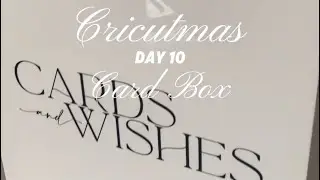 Cricutmas in July Day 10 Card Box #cardbox #diybride #cricuttutorials #cricuttutorial