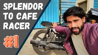 Seat kyu katva di 😱, part 1 | Splendor to cafe racer #automobile #vlogs #dailyvlog #motovlog 