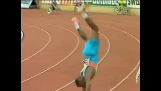 Leroy  Burrell  9.85  WORLD  RECORD  PER  100  METERS  ( Lausanne GP Athletics   Meeting  1994 )