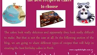 Birthday cakes in Perth  the best recipes of cakes to choose